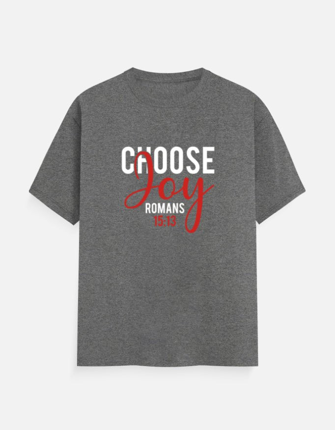 Choose Joy – Men’s Premium Script Tee (Romans 15:13) - EverJoy Store