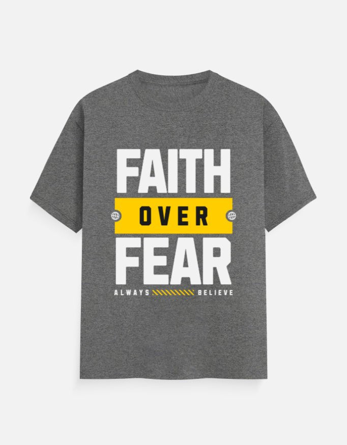 Faith Over Fear – Men’s Motivational Activewear Tee - EverJoy Store