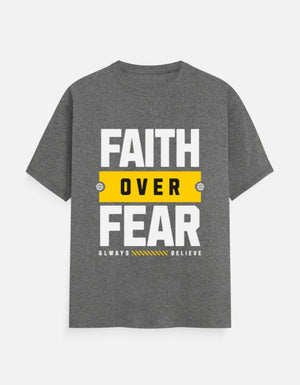 Faith Over Fear – Men’s Motivational Activewear Tee - EverJoy Store