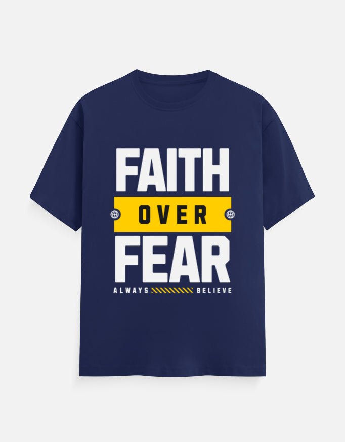 Faith Over Fear – Men’s Motivational Activewear Tee - EverJoy Store