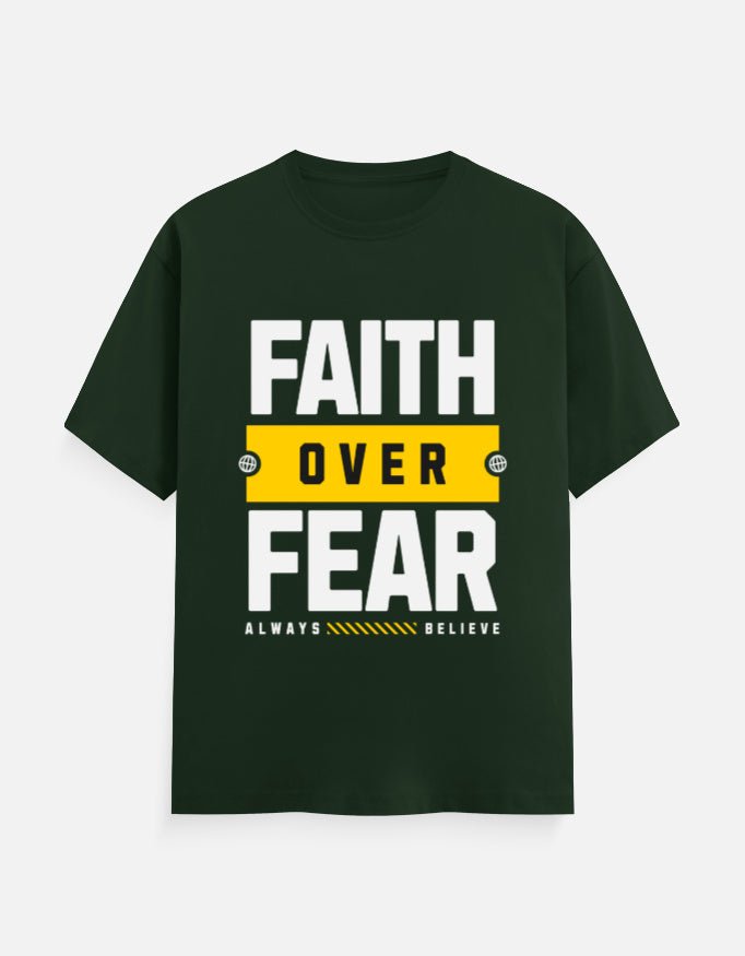 Faith Over Fear – Men’s Motivational Activewear Tee - EverJoy Store