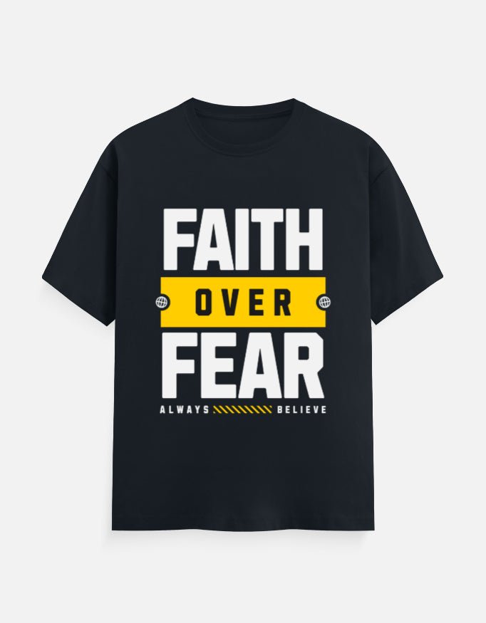 Faith Over Fear – Men’s Motivational Activewear Tee - EverJoy Store