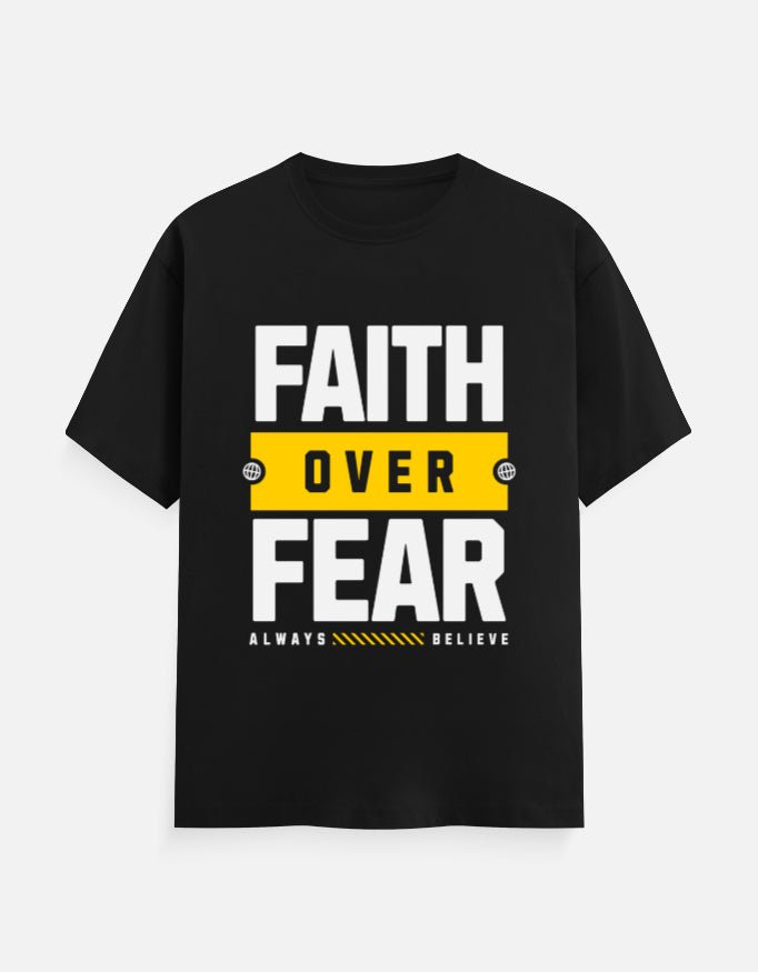 Faith Over Fear – Men’s Motivational Activewear Tee - EverJoy Store