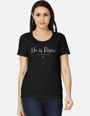 He Is Risen – Matthew 28:6 Easter & Beyond Tee - EverJoy Store
