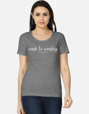 Made to Worship – Women’s Minimalist Script Tee - EverJoy Store