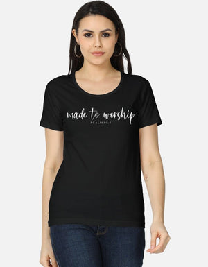 Made to Worship – Women’s Minimalist Script Tee - EverJoy Store