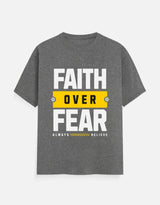Faith Over Fear – Men’s Motivational Activewear Tee - EverJoy Store
