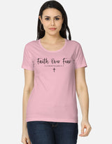 Faith Over Fear – Modern Minimalist Cross Tee - EverJoy Store