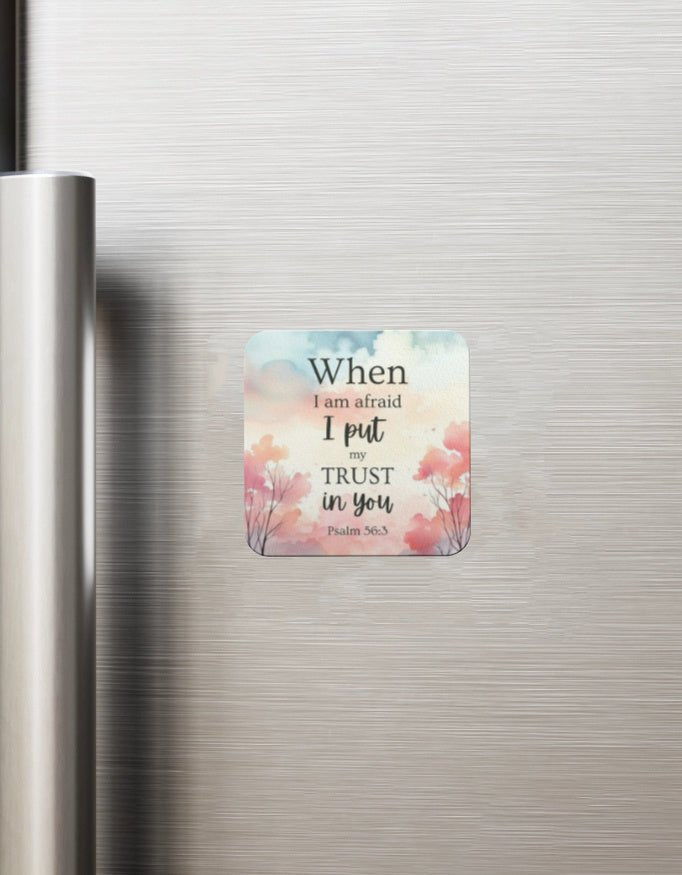 Psalm 56:3 "Trust In You" Cloudscape Fridge Magnet - EverJoy Store